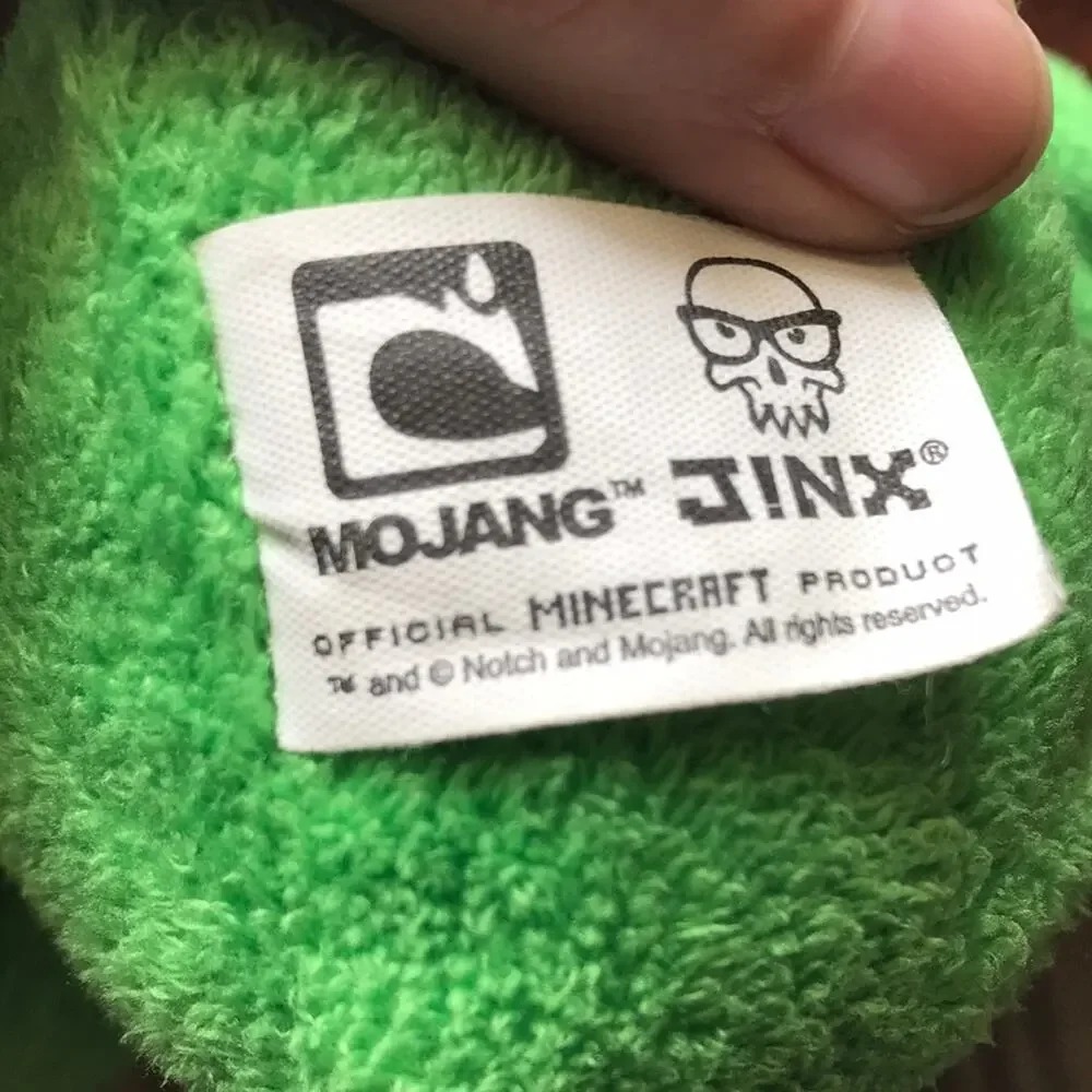 Minecraft Green Creeper Plush 14'' Mojang Jinx 2013 Stuffed Toy Collectible FLAW